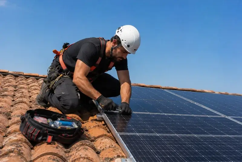 Maintenance et monitoring de panneaux solaires à Villemoustaussou