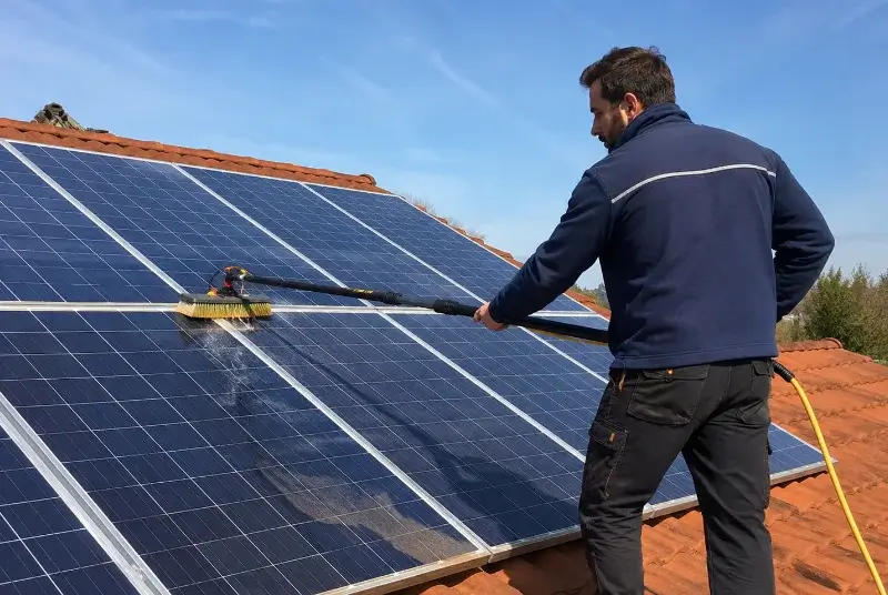Nettoyage et entretien de panneaux solaires à Villemoustaussou